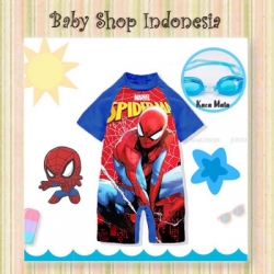 baju renang cowok spiderman  large